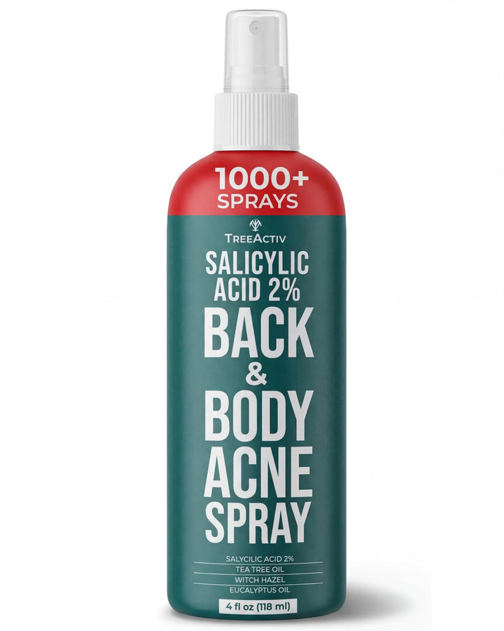 TreeActiv front packaging showing bottle and label, convenient fast-drying benefit