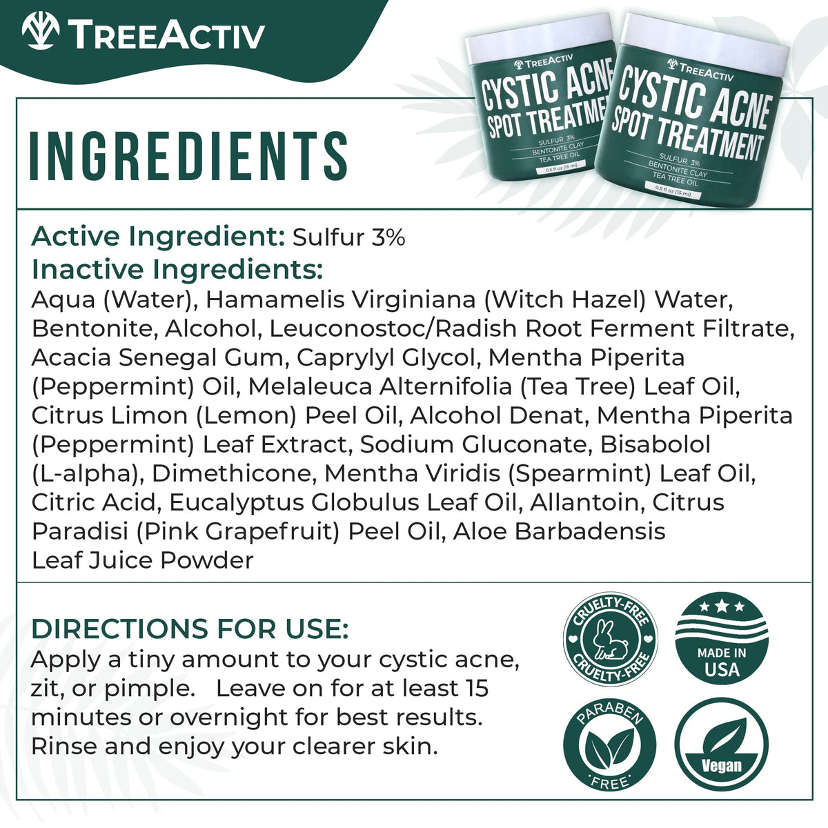 TreeActiv jar next to coin illustrating small size and travel convenience