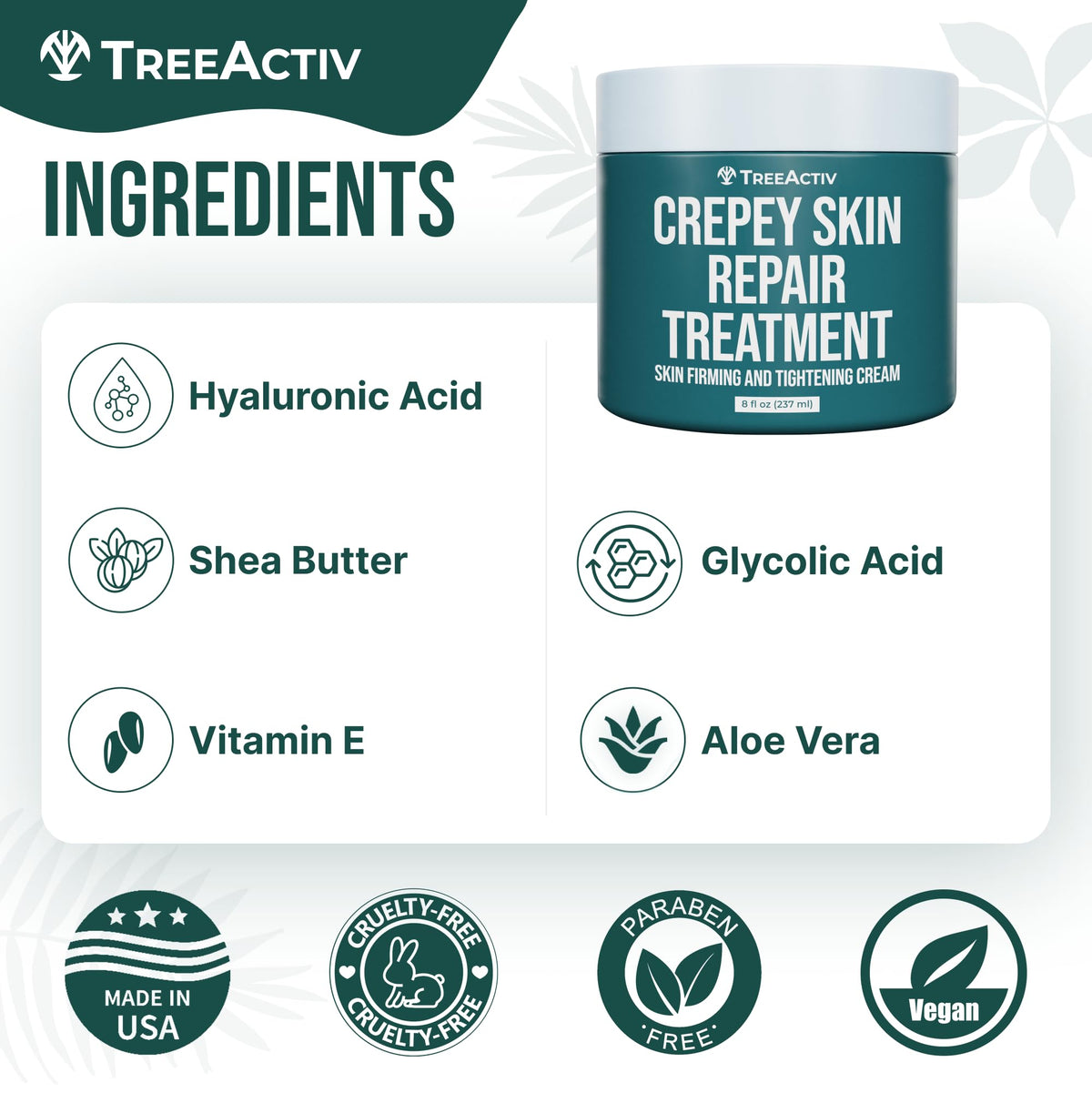 TreeActiv jar in hand to show 8 oz size and travel-friendly scale