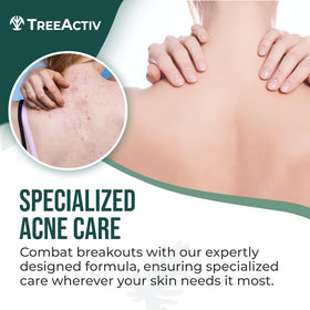 TreeActiv spray mist dispersing over skin, quick coverage after workouts