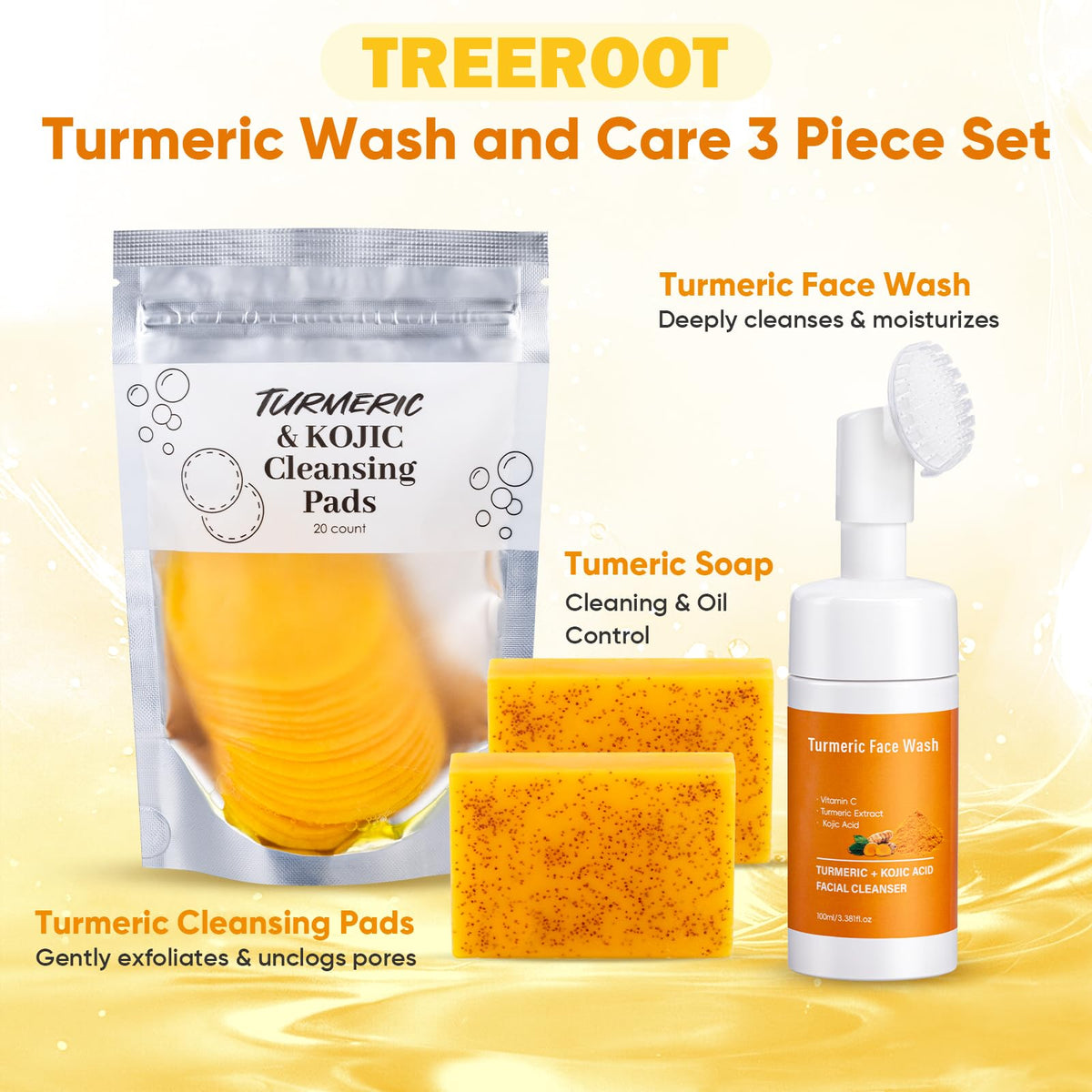 Treeroot soap bar close-up texture producing dense foam for deep cleansing