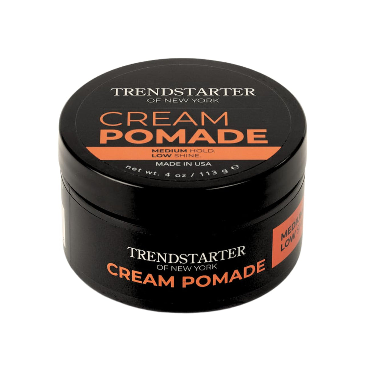 TRENDSTARTER front jar shot showing clear label and compact 4oz size benefit