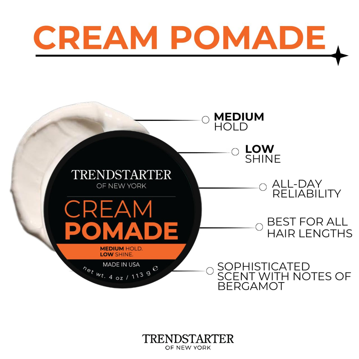TRENDSTARTER open jar revealing creamy putty and easy scoop application