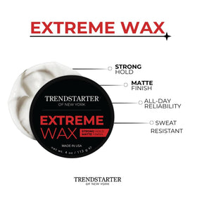 TRENDSTARTER wax on hands demonstrating easy emulsification and spread