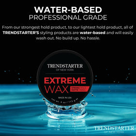 TRENDSTARTER styled longer textured hair showing definition and matte look