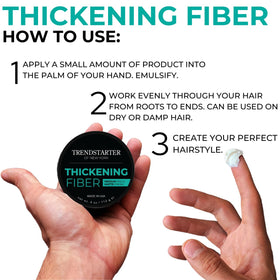 TRENDSTARTER blow-dry styling lifting roots demonstrating added volume benefit