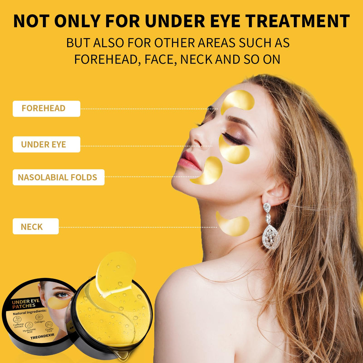 Treondexir patch with visible serum highlighting fast absorption