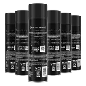 TRESemmé aerosol nozzle close-up for even mist application benefit