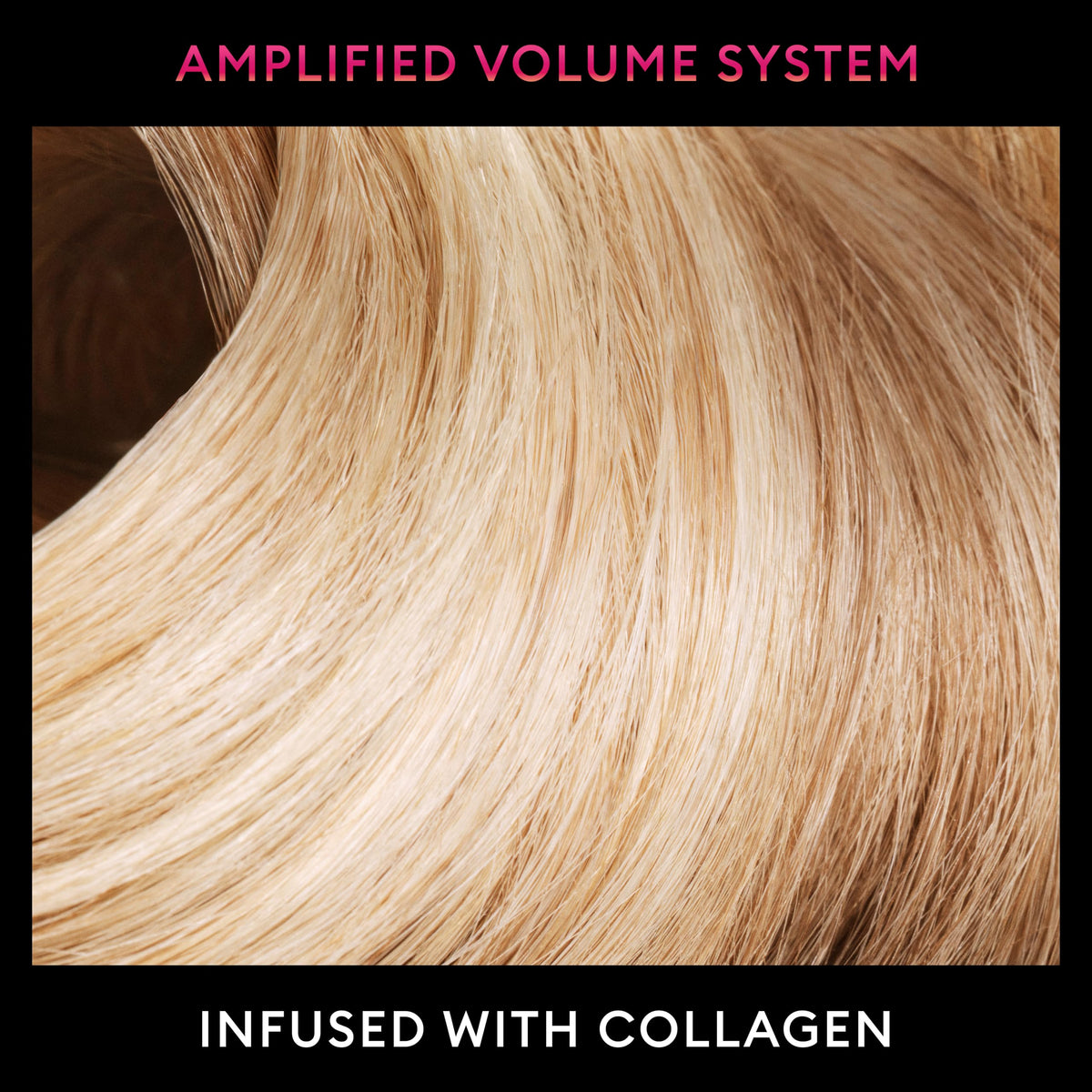 TRESemmé styled hair mid-blow-dry showing added body and bounce benefit