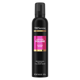 TRESemmé bottle front packaging showing amplified volume benefit