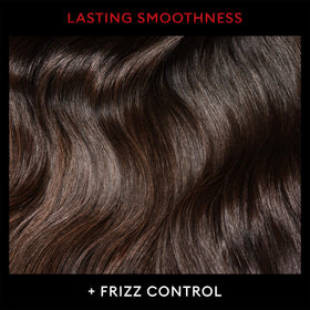 TRESemmé before and after application demonstrating reduced frizz and sleek finish