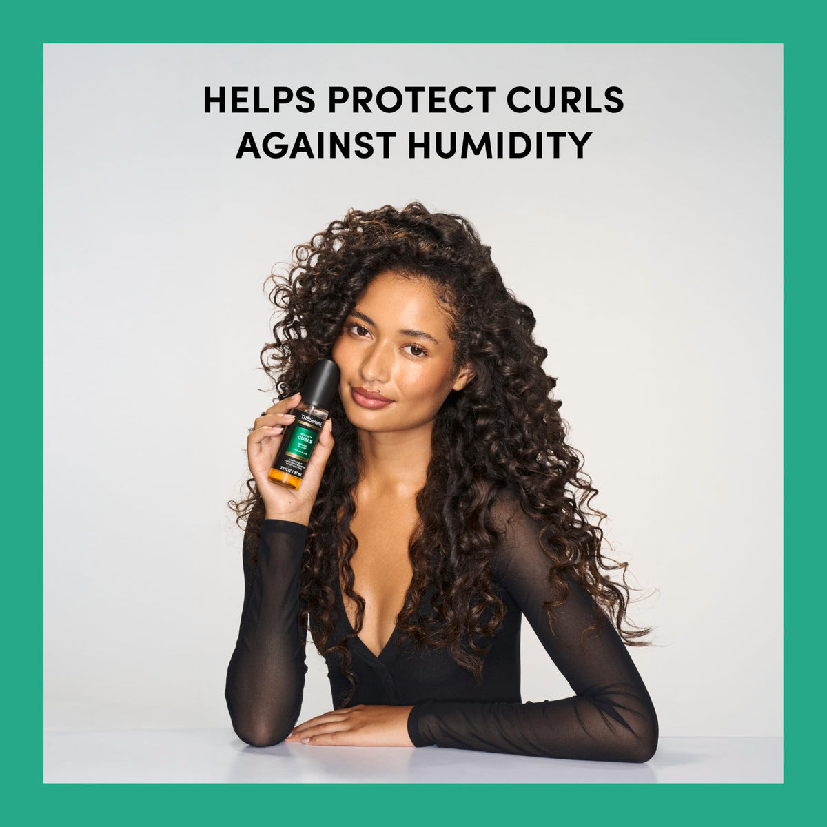TRESemmé label close-up highlighting peptide blend benefits