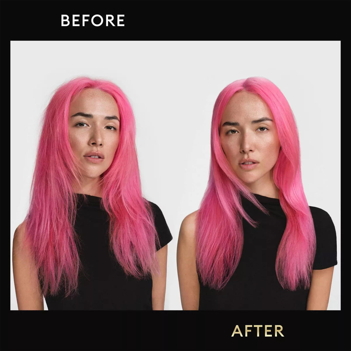 TRESemmé used during blow-dry to add volume and shape while styling