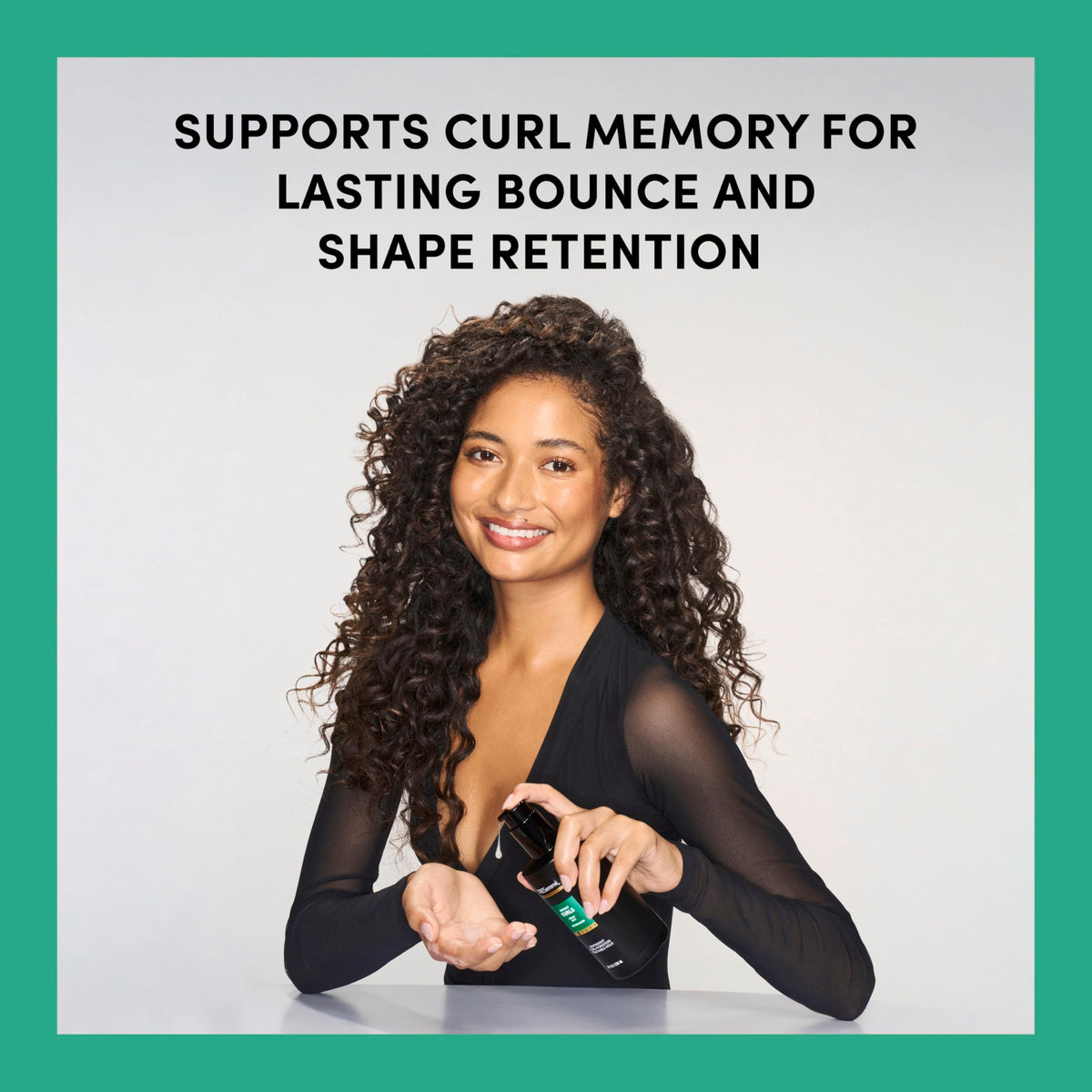 TRESemmé before-and-after comparison highlighting defined, frizz-reduced curls