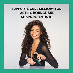 TRESemmé before-and-after comparison highlighting defined, frizz-reduced curls