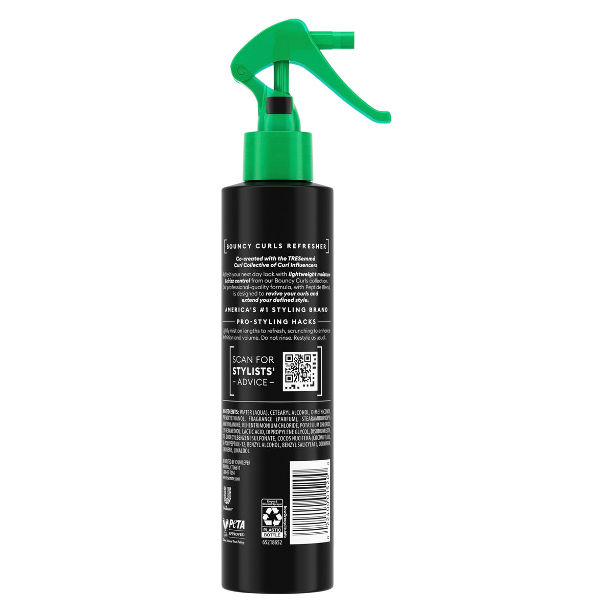 TRESemmé spray texture mist highlighting lightweight moisture