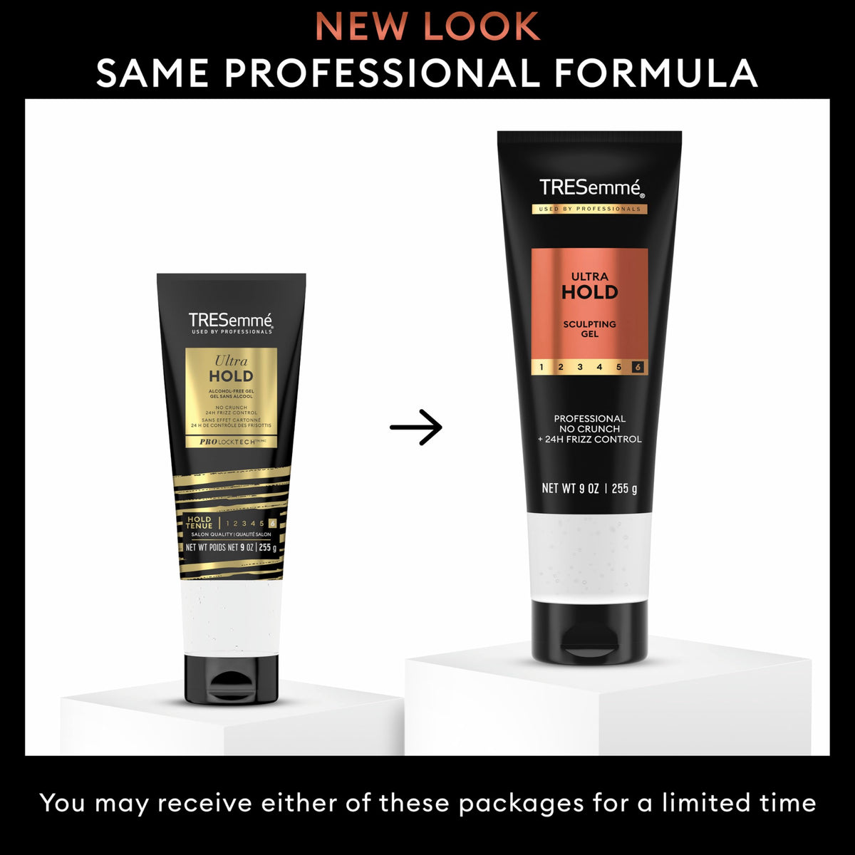 TRESemmé clear gel close-up texture highlighting smooth shine