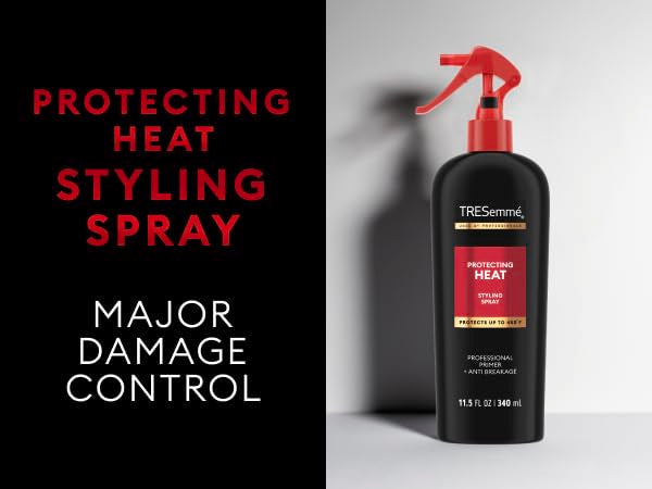 TRESemmé close-up nozzle mist illustrates lightweight spray benefit