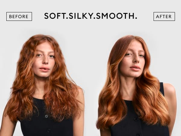 TRESemmé conditioner in hand applied to hair demonstrating smooth application