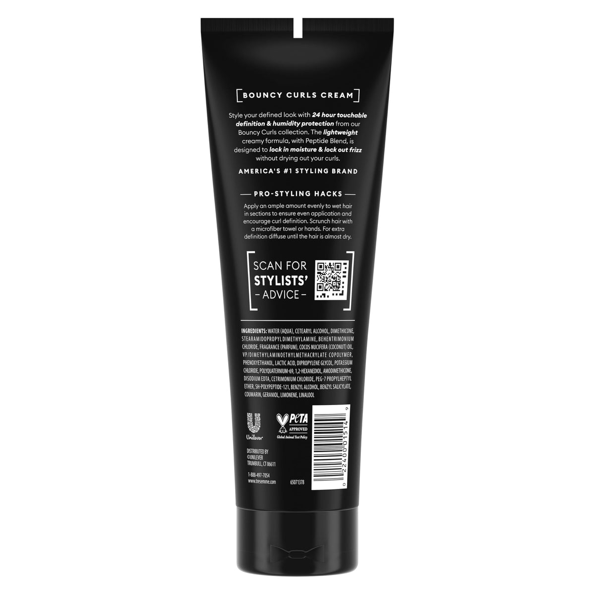 TRESemmé cream texture close-up showing lightweight, non-greasy feel