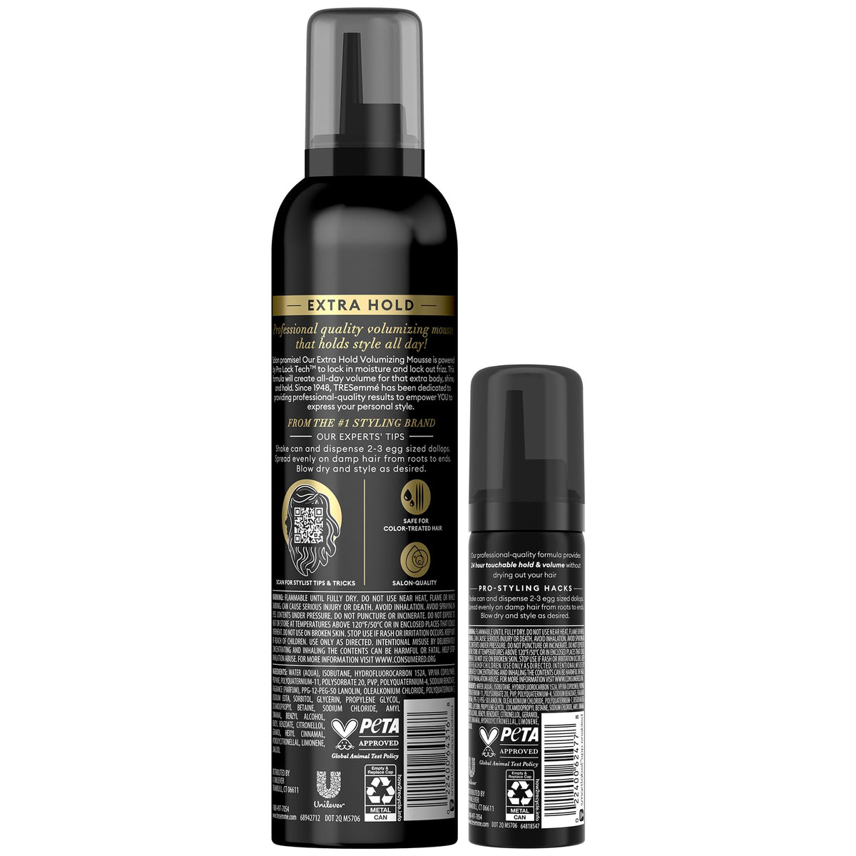 TRESemmé travel bottle displayed for easy carry and quick touch-ups