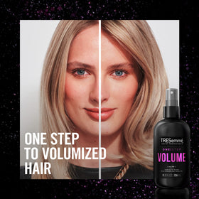 TRESemmé in-use on fine hair during blow-dry for volume