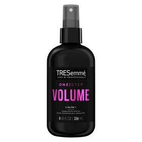 TRESemmé front packaging showing 8 oz bottle and benefits