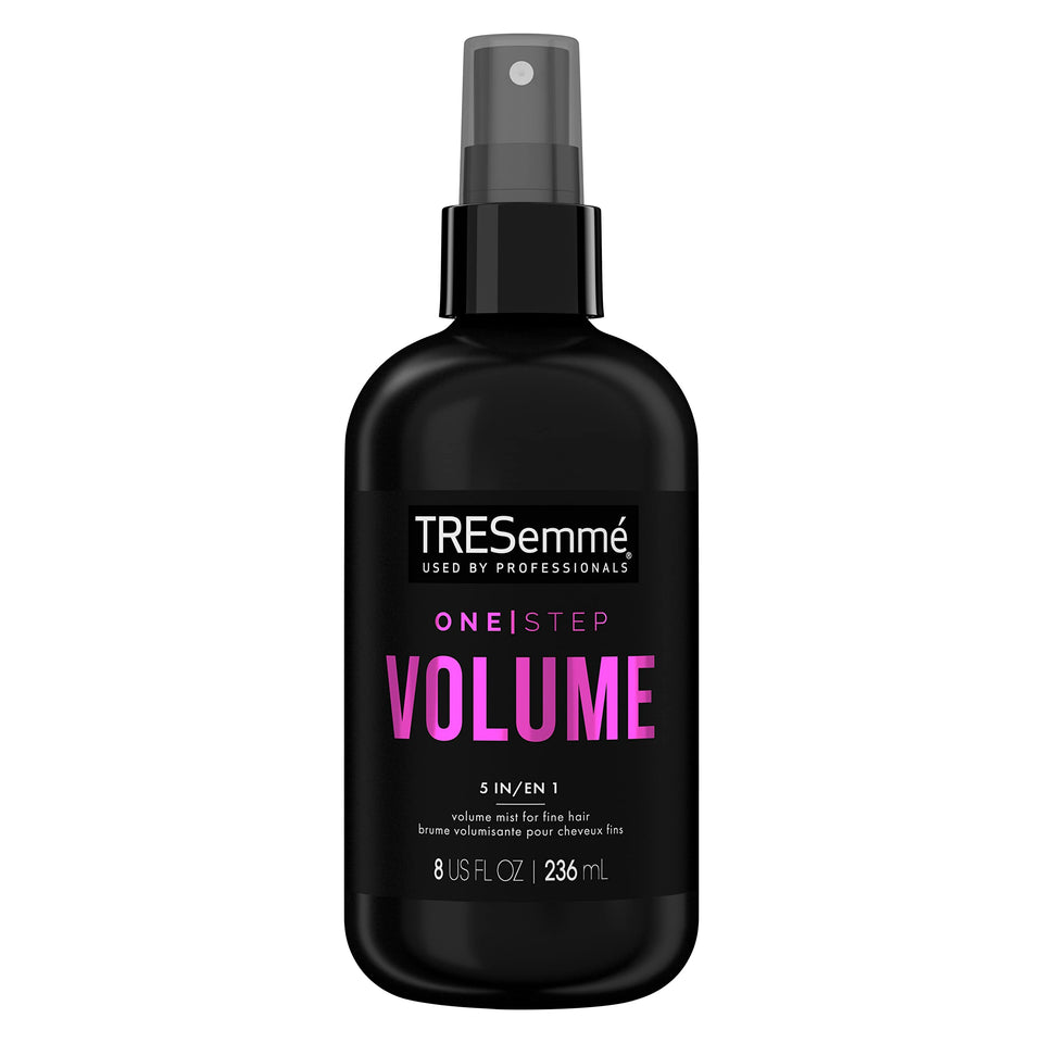 TRESemmé front packaging showing 8 oz bottle and benefits