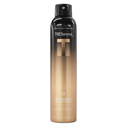 TRESemmé front packaging showing A-List hairspray for polished hold