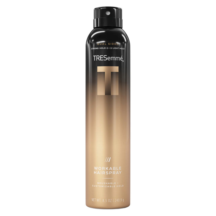 TRESemmé front packaging showing A-List hairspray for polished hold