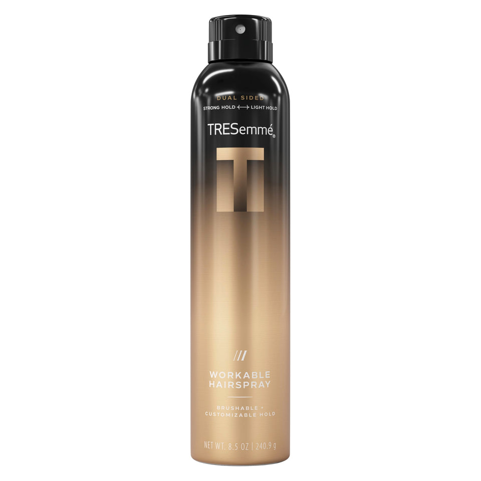 TRESemmé front packaging showing A-List hairspray for polished hold