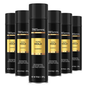 TRESemmé front packaging showing strong hold and salon finish