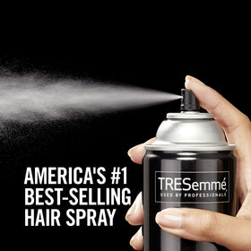 TRESemmé used on an updo showing secure hold and smooth finish