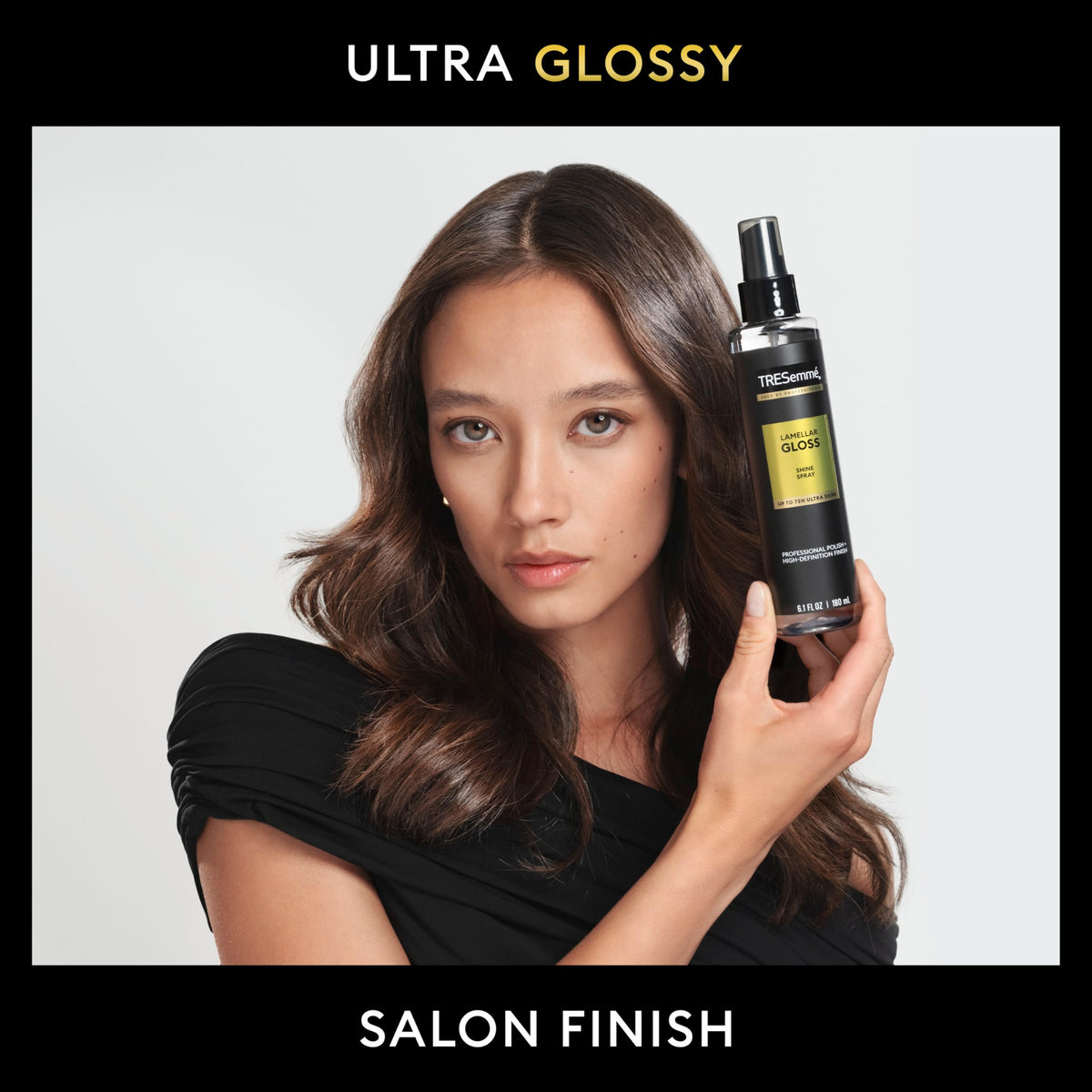 TRESemmé used on damp hair before blow-dry for sleek styling