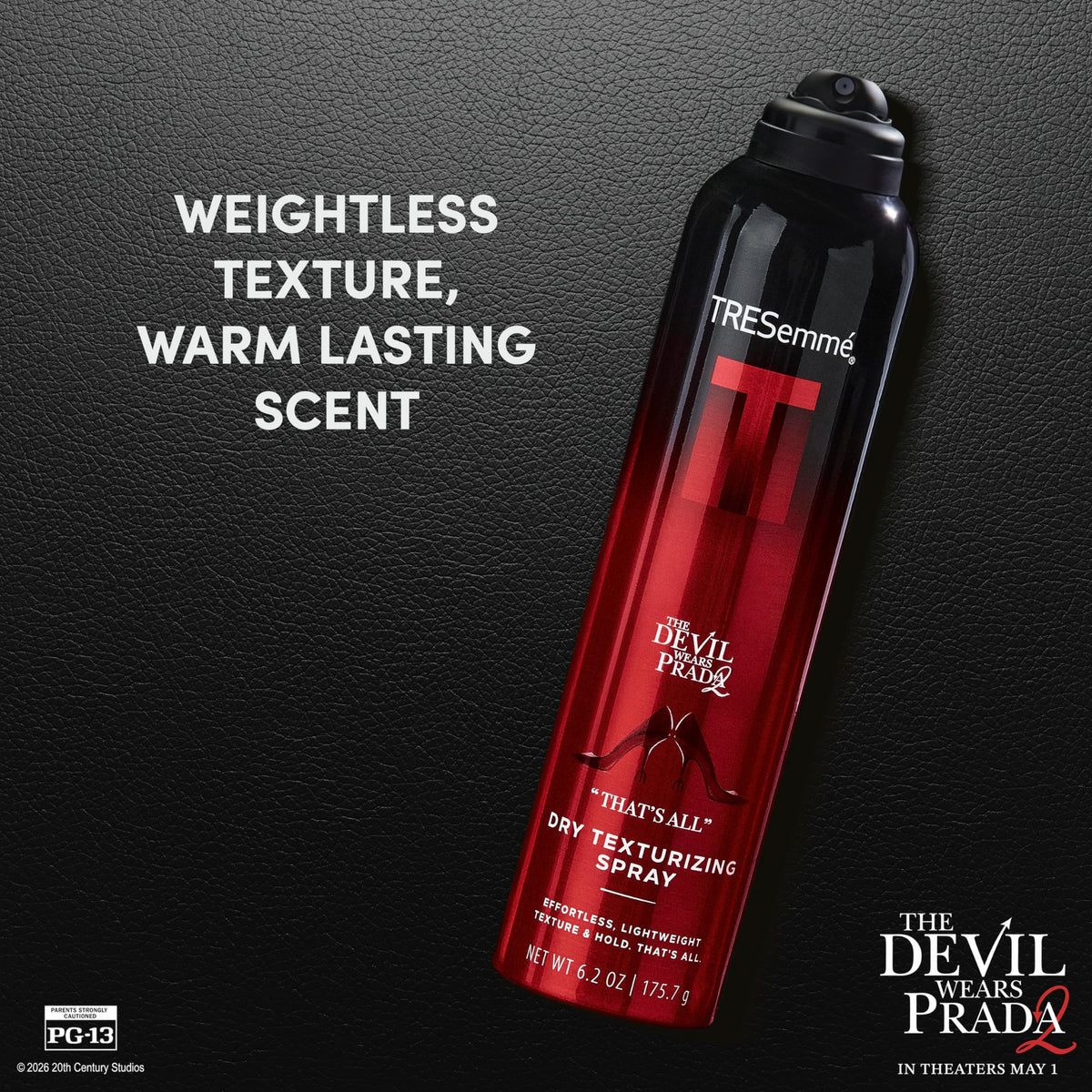TRESemmé spray in use on model roots for instant lift and workable hold