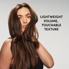 TRESemmé label close-up noting formulation without phthalates or parabens benefit