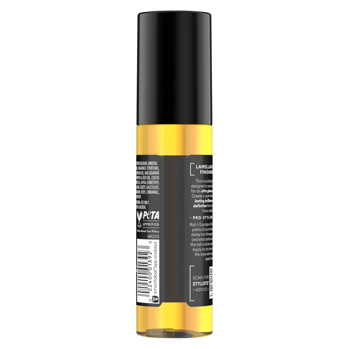 TRESemmé pump close-up highlighting controlled dispensing for lightweight application