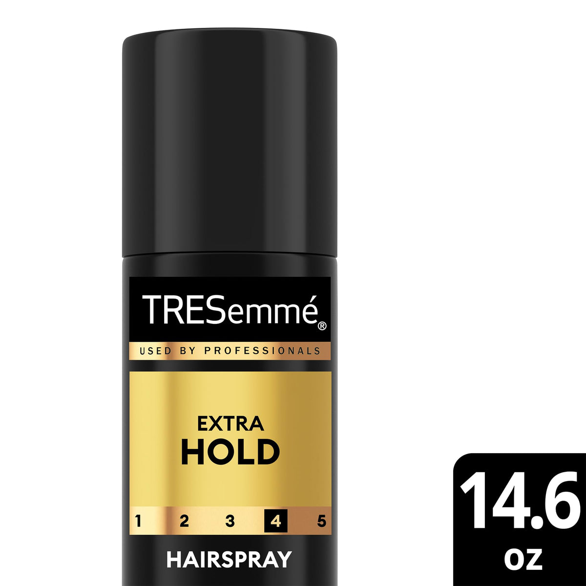 TRESemmé on a vanity in a styling scene showing polished results and lifestyle appeal