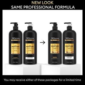 TRESemmé shampoo lather texture demonstrating rich moisturizing foam