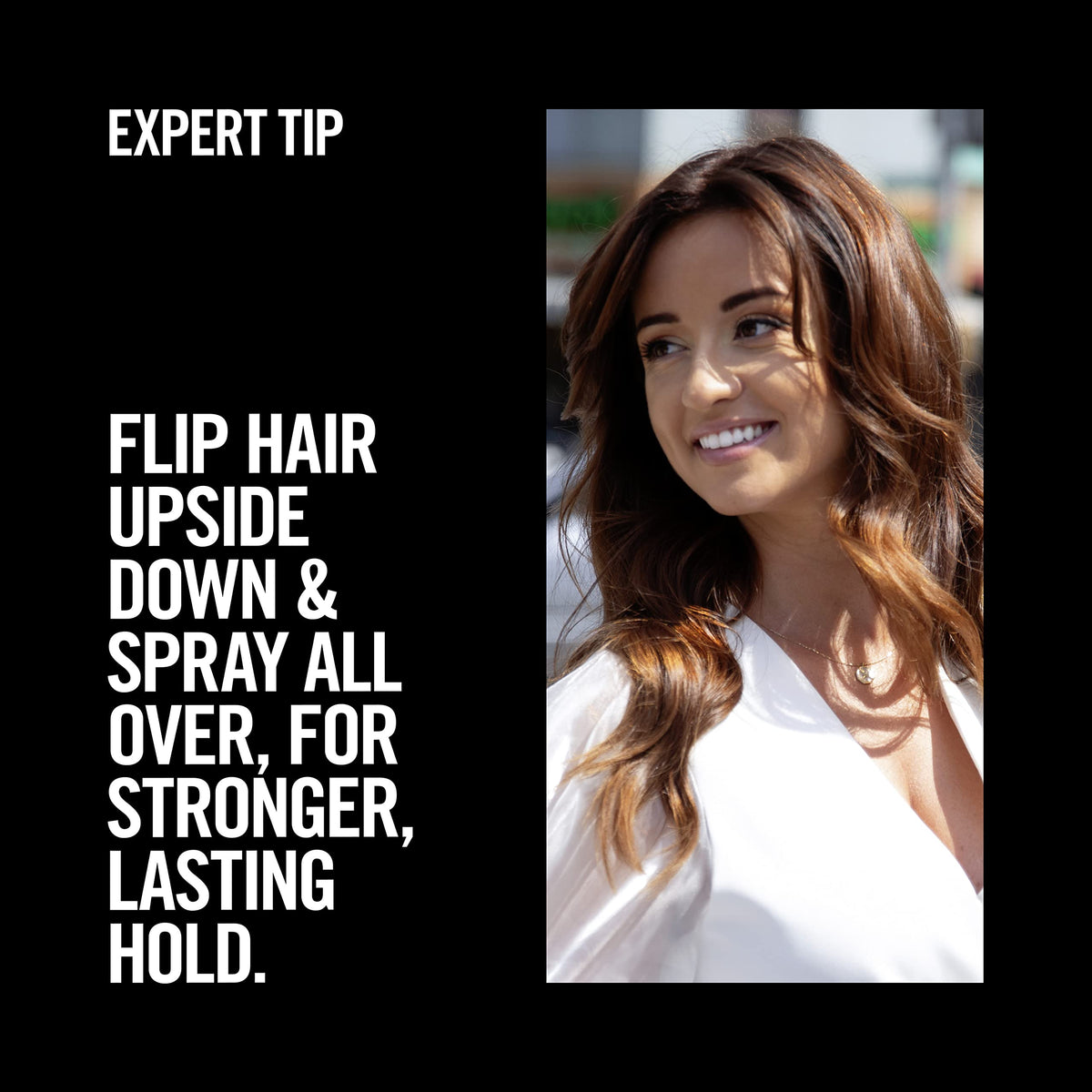 TRESemmé in salon-style lifestyle shot for professional-quality, long-lasting style