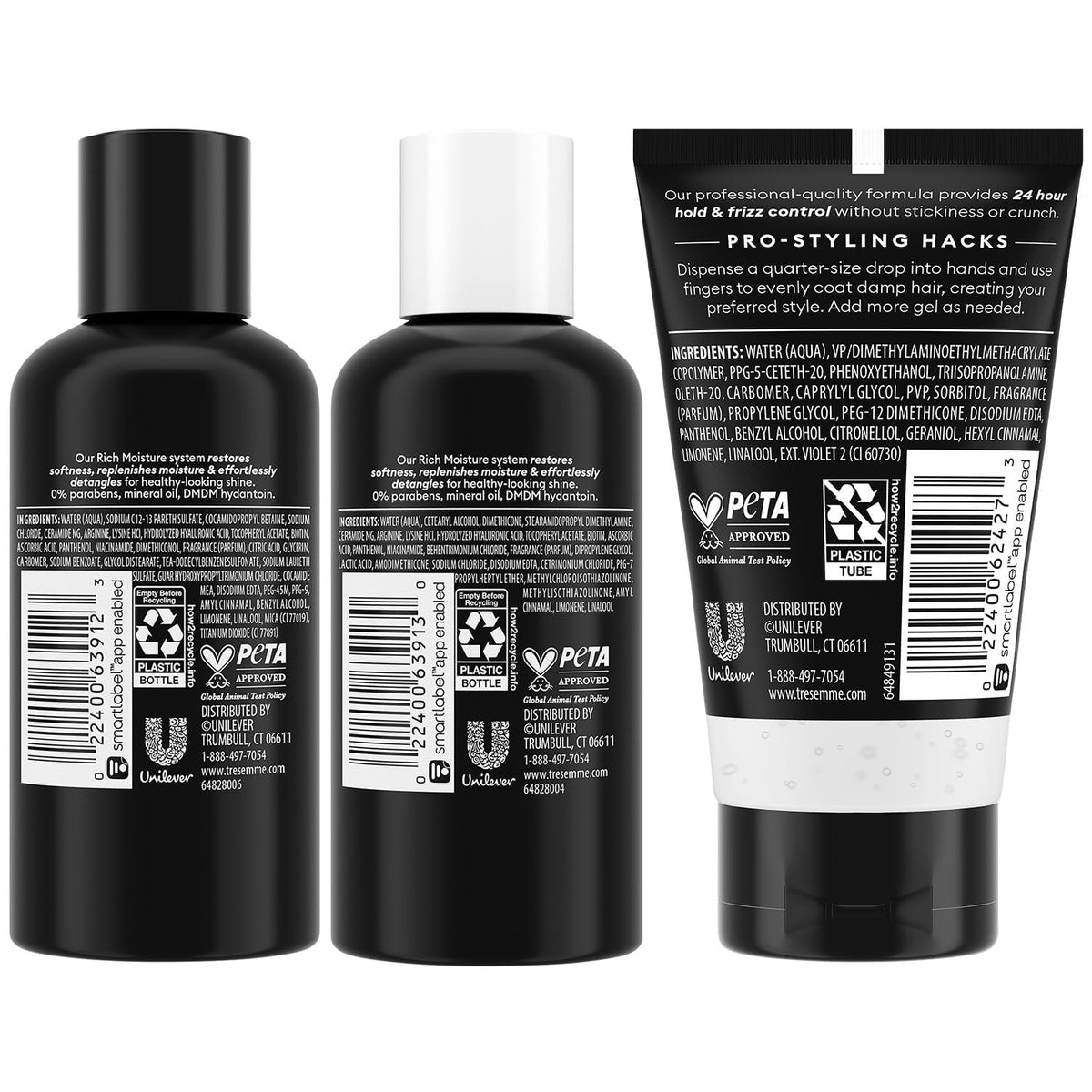 TRESemmé shampoo lather close-up demonstrates gentle cleansing and moisture