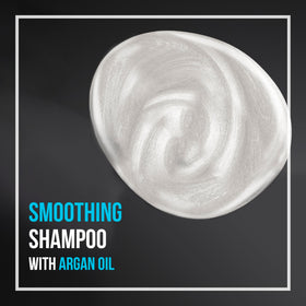 TRESemmé Smooth and Silky shampoo texture close-up showcasing creamy moisturizing lather