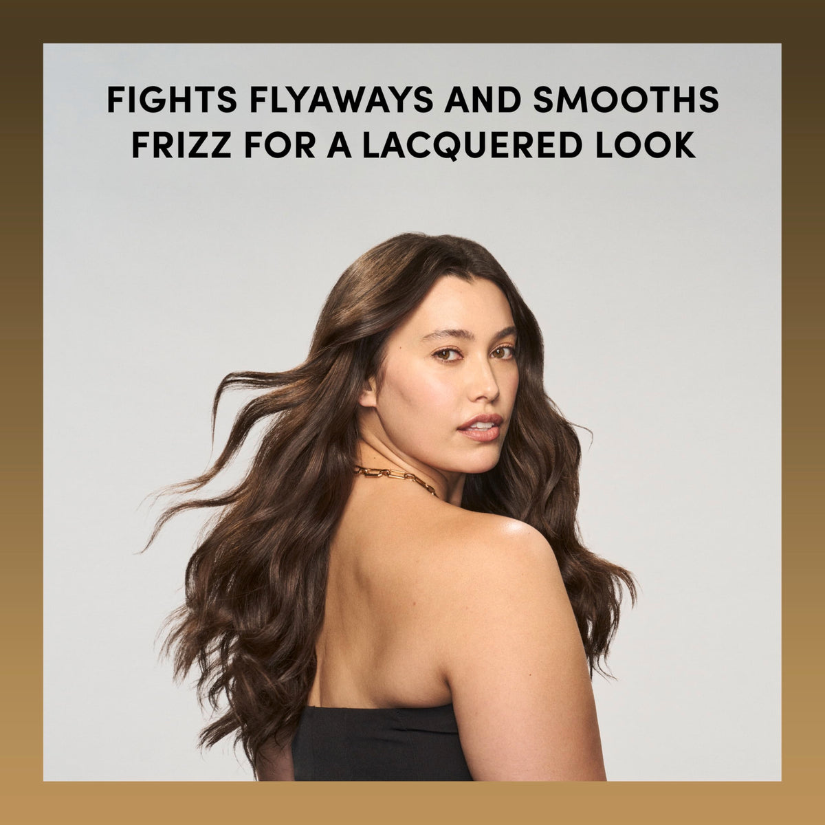 TRESemmé spray used on blowout for long-lasting polished hold