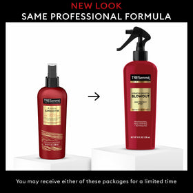 TRESemmé spray nozzle close-up for even protective application benefit