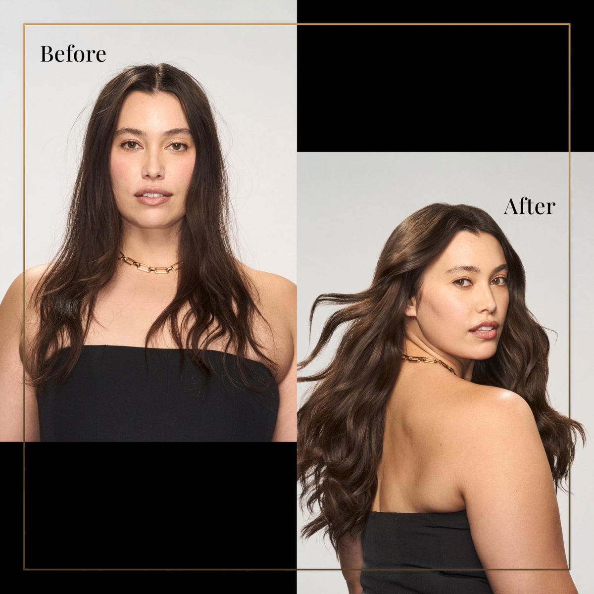 TRESemmé fine mist texture in air demonstrating lightweight finish