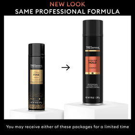 TRESemmé mist on hair showing touchable, non-crunchy finish
