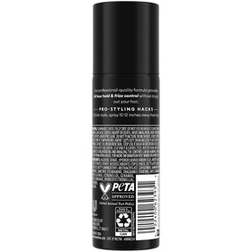 TRESemmé label close-up highlighting ingredients and color-safe benefit
