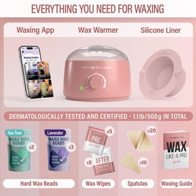Tress Wellness analogue wax warmer close-up demonstrating simple temperature control benefit