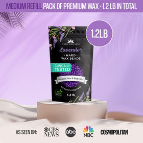 Tress Wellness close-up of wax beads texture for smooth meltability