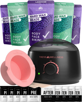 Tress Wellness front packaging showing complete midnight rose kit benefits